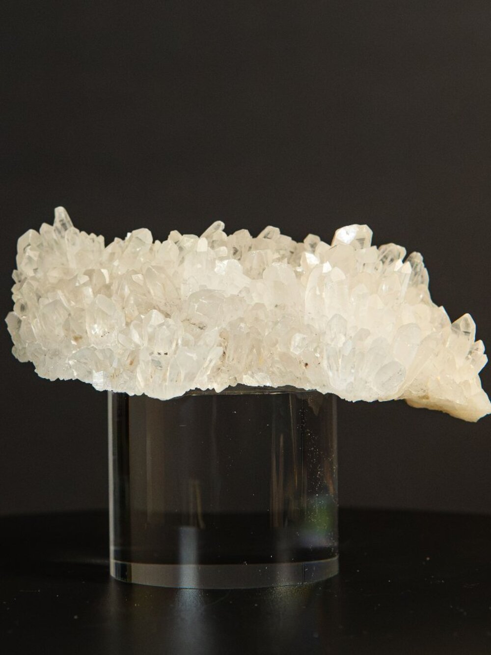 Natural Quartz Crystal Cluster Raw Specimen 158g 4" Clear White